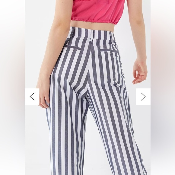 Urban Outfitters Percy High Rise Tapered Striped Pants sz 4 - Picture 4 of 12